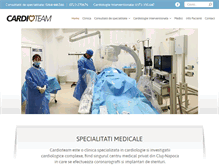 Tablet Screenshot of cardio-team.ro